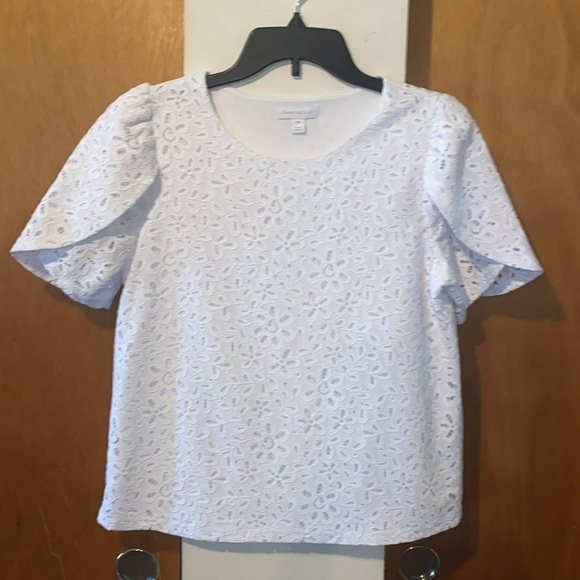 🤍NWOT Charter Club Eyelet Blouse - Picture 7 of 10